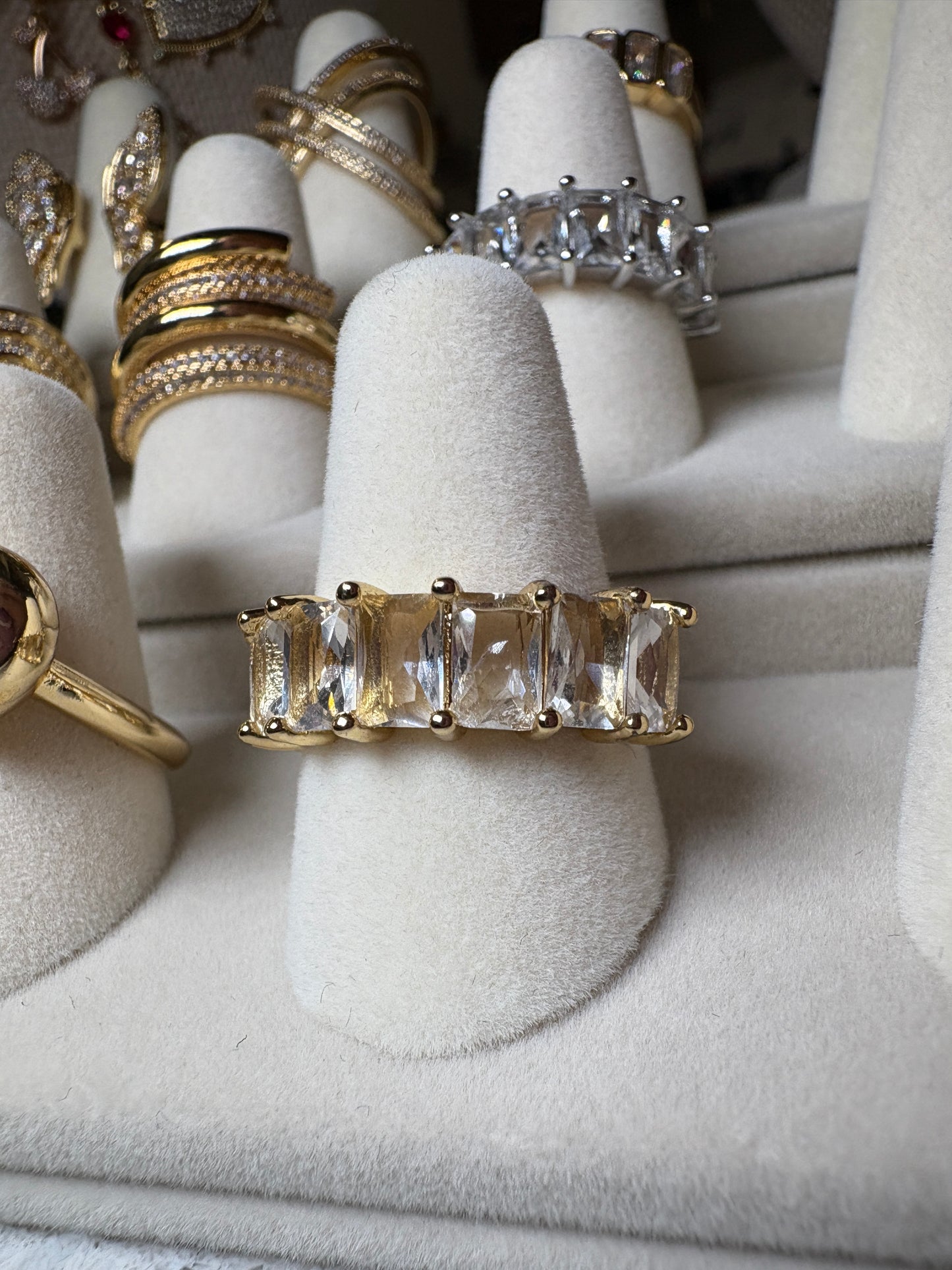 Rectangle White Crystal