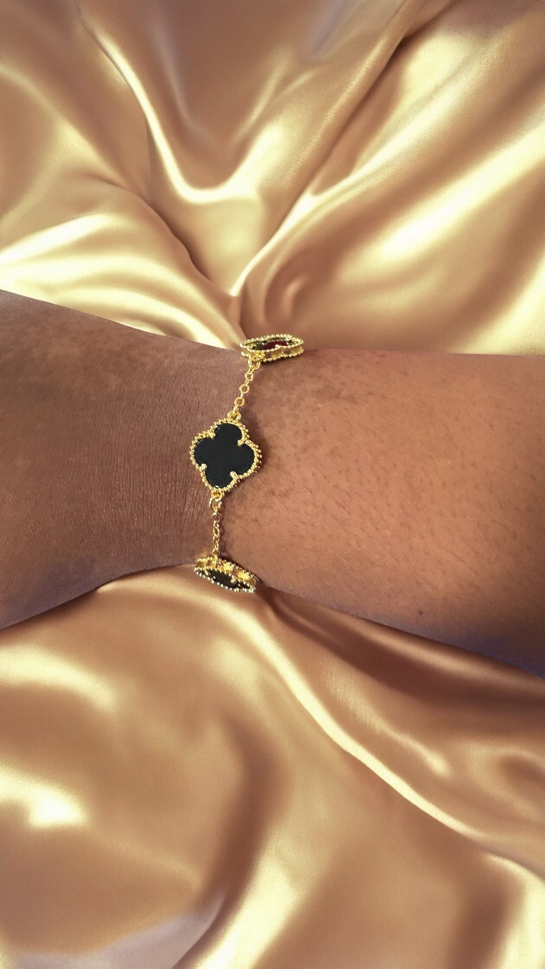 Clover Bracelet Gold-Black