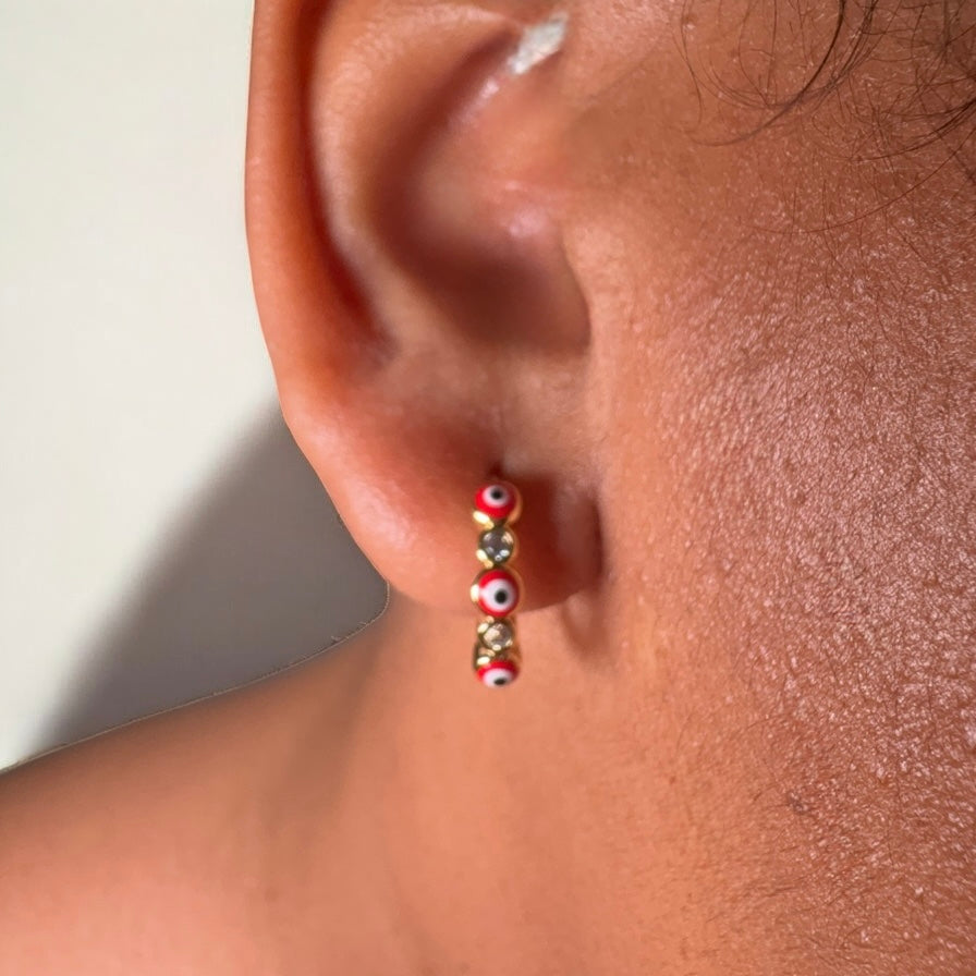 Evil Eye Color Hoops