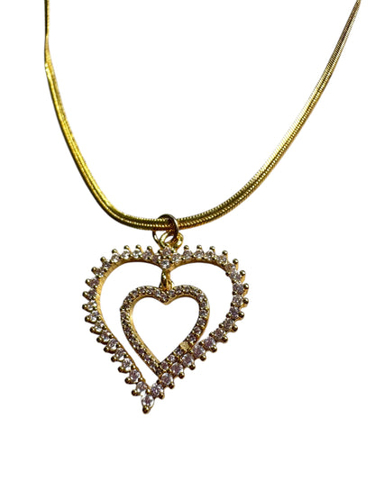 Shiny Chain Heart Frame Point Charm