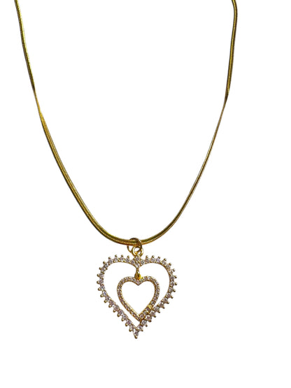 Shiny Chain Heart Frame Point Charm