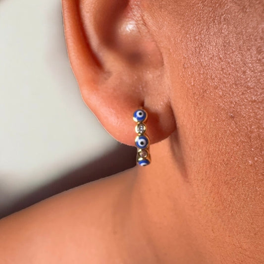 Evil Eye Color Hoops