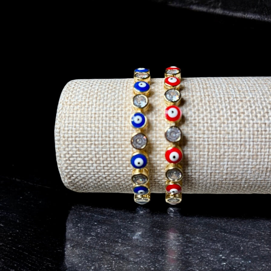 Fancy Evil Eye Crystal Bracelet