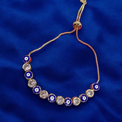Fancy Evil Eye Crystal Bracelet