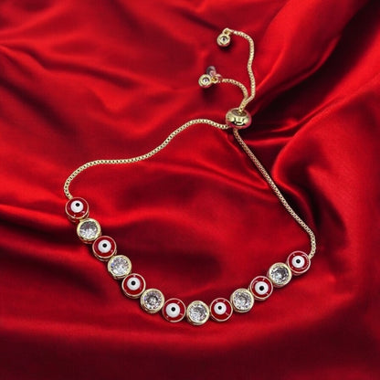 Fancy Evil Eye Crystal Bracelet
